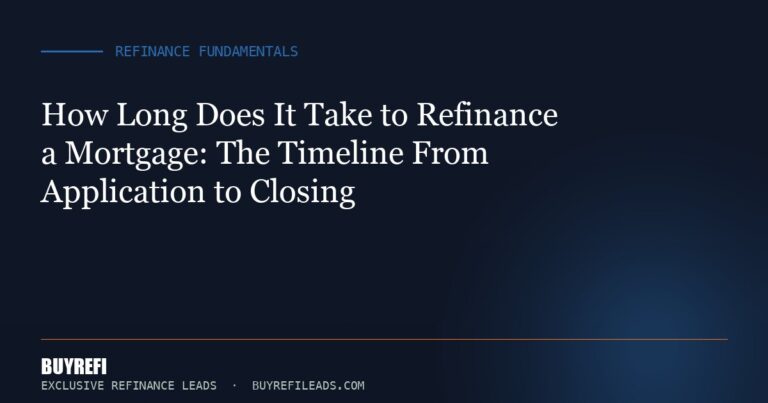 How Long Does It Take to Refinance a Mortgage: The Timeline From Application to Closing