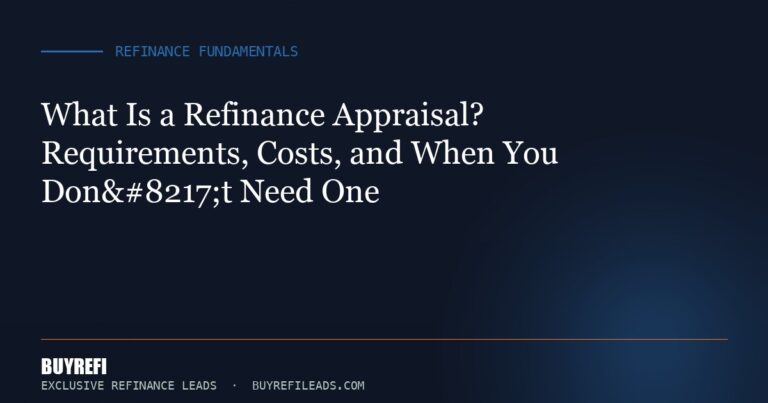 What Is a Refinance Appraisal? Requirements, Costs, and When You Don’t Need One